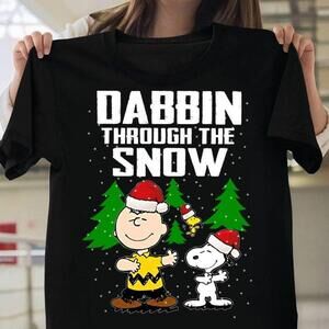 Dabbin Through The Snow Snopy Shirt